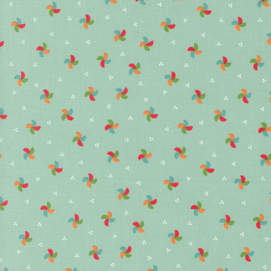 Laguna Sunrise Pinwheel Sky M3768415 by Sherri and Chelsi for Moda Fabrics (sold in 25cm increments)