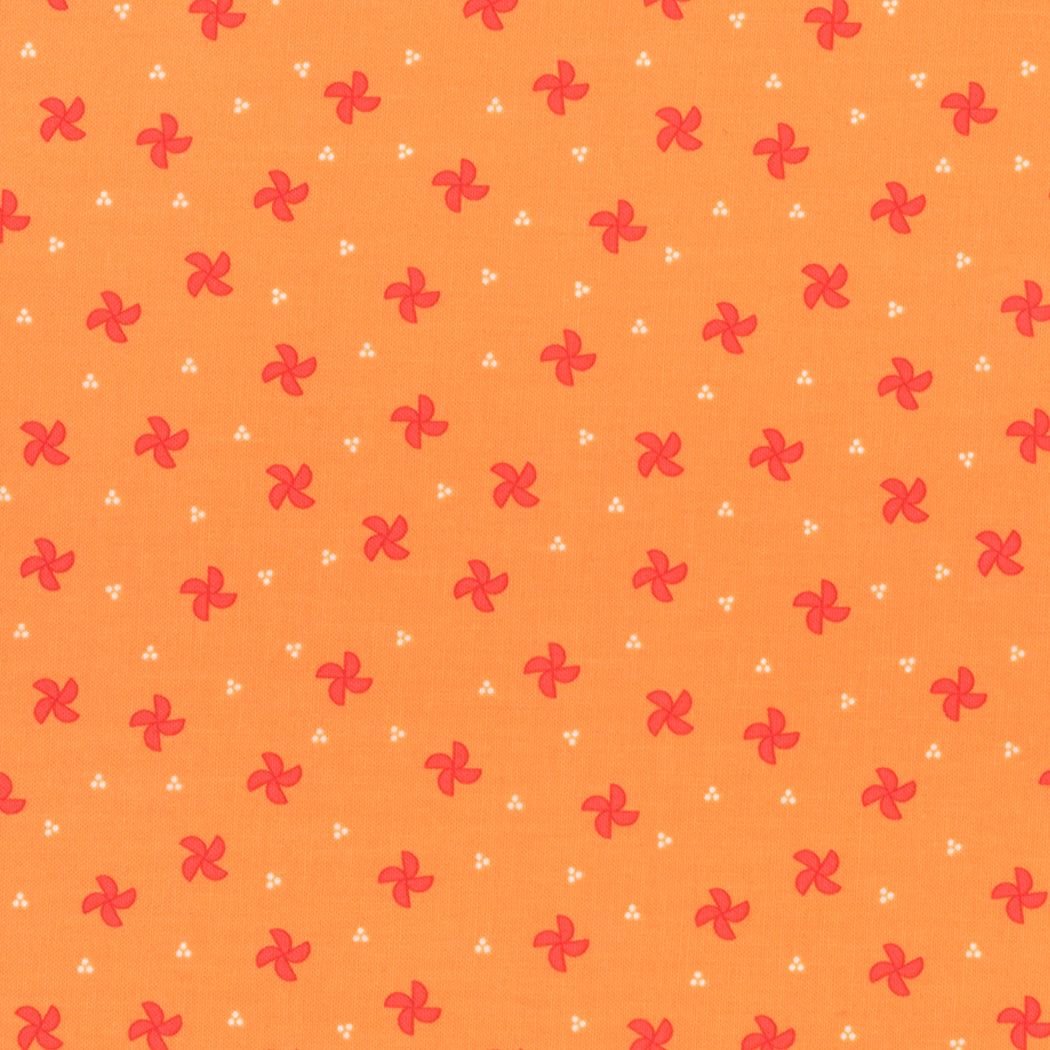 Laguna Sunrise Pinwheel Orange M3768419 by Sherri and Chelsi for Moda Fabrics (sold in 25cm increments)