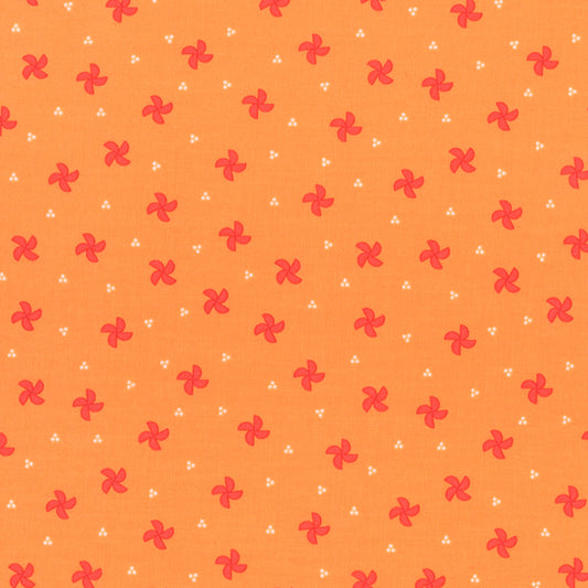 Laguna Sunrise Pinwheel Orange M3768419 by Sherri and Chelsi for Moda Fabrics (sold in 25cm increments)