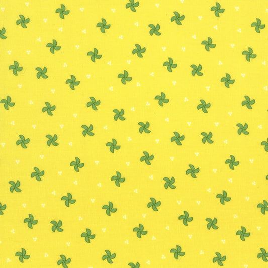 Laguna Sunrise Pinwheel Citrine M3768420 by Sherri and Chelsi for Moda Fabrics (sold in 25cm increments)