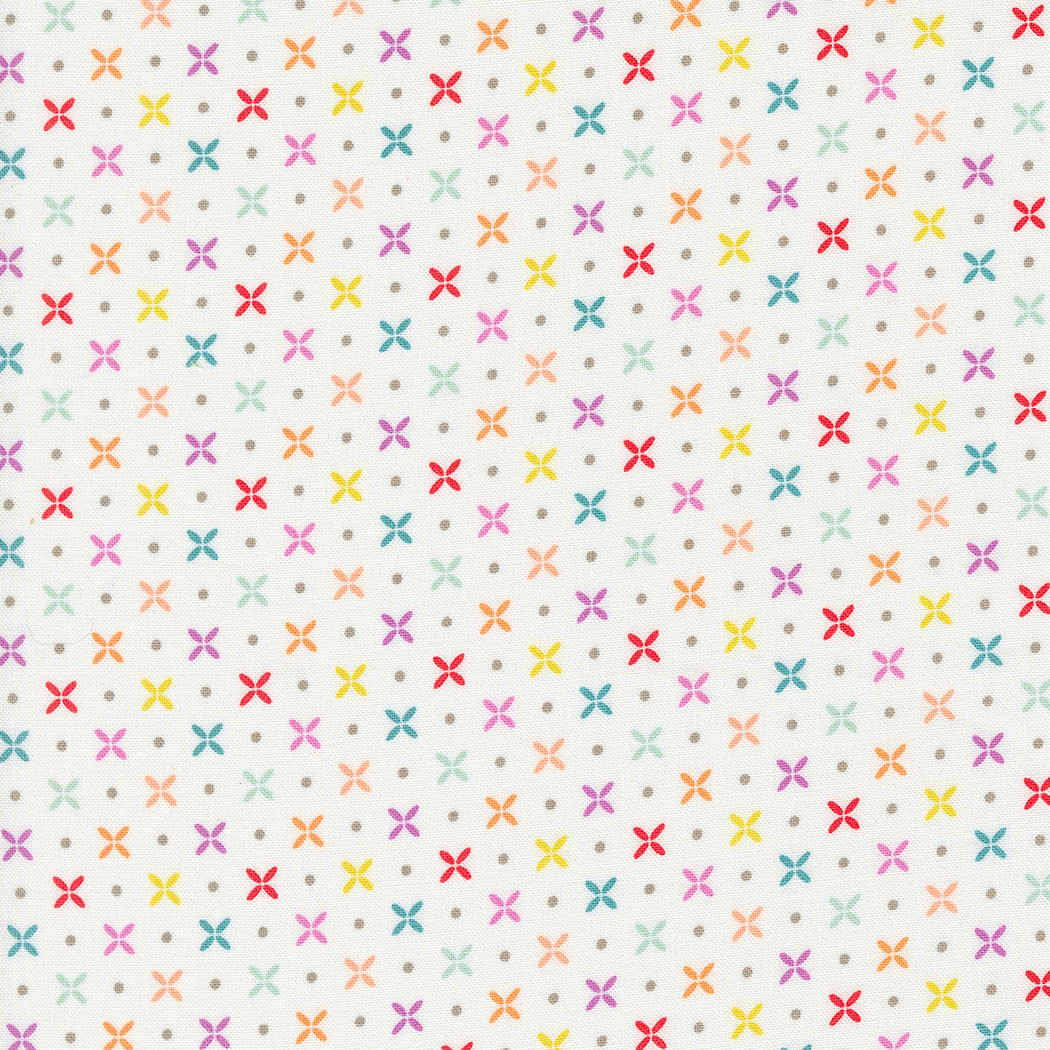 Laguna Sunrise Orange Peel Off White M3768611 by Sherri and Chelsi for Moda Fabrics (sold in 25cm increments)