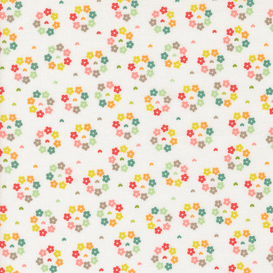 Raspberry Summer Rosy Cloud M3769511 by Sherri & Chelsi for Moda Fabrics (sold in 25cm increments)