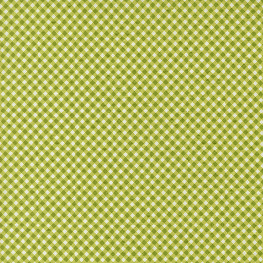 Raspberry Summer Gingham Lime M3769717 by Sherri & Chelsi for Moda Fabrics (sold in 25cm increments)