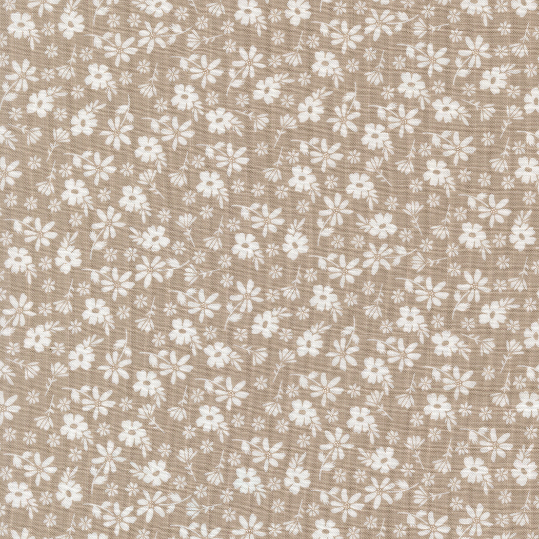 Delightfully Yours Blossoms Stone M3770120 by Sherri and Chelsi for Moda Fabrics (sold in 25cm increments)