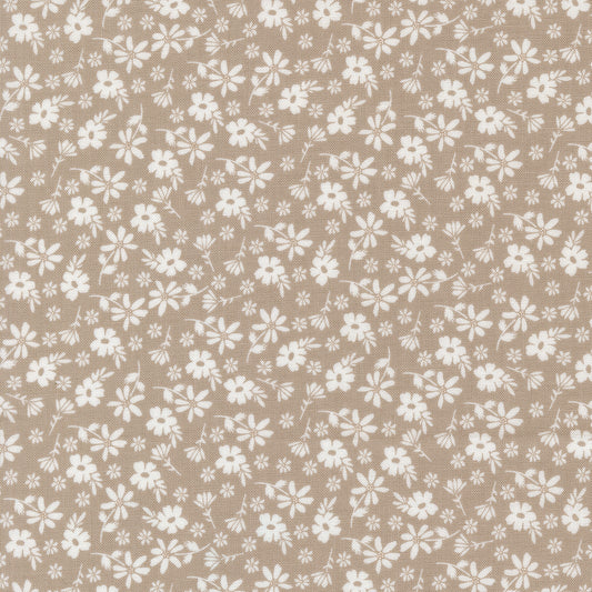 Delightfully Yours Blossoms Stone M3770120 by Sherri and Chelsi for Moda Fabrics (sold in 25cm increments)