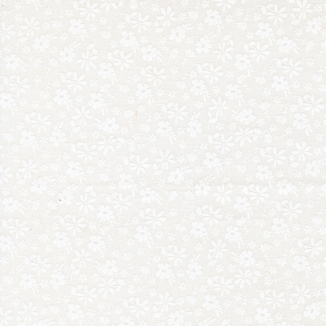 Delightfully Yours Blossoms Cloud White M3770121 by Sherri and Chelsi for Moda Fabrics (sold in 25cm increments)