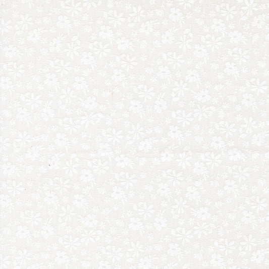 Delightfully Yours Blossoms Cloud White M3770121 by Sherri and Chelsi for Moda Fabrics (sold in 25cm increments)