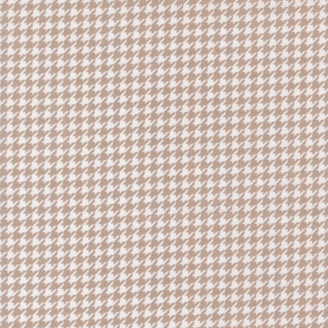 Delightfully Yours Houndstooth Stone M3770220 by Sherri and Chelsi for Moda Fabrics (sold in 25cm increments)