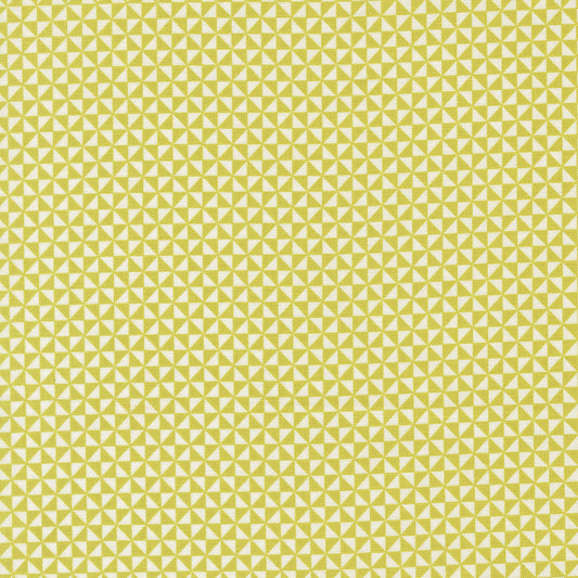 Delightfully Yours Pinwheel Chartreuse M3770414 Poolside by Sherri and Chelsi for Moda Fabrics (sold in 25cm increments)