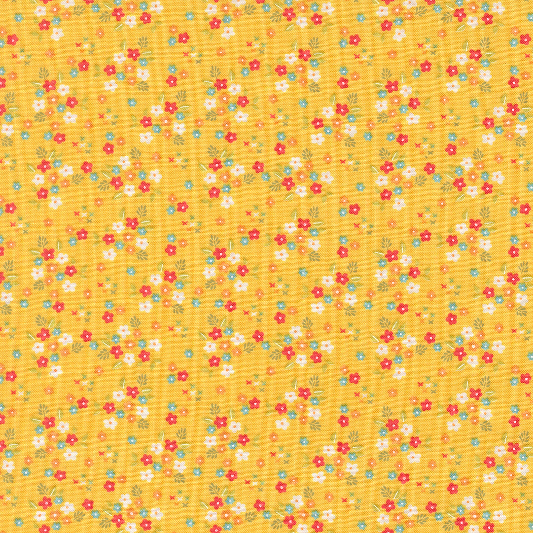 Delightfully Yours Posie Buttercup M3770512 Poolside by Sherri and Chelsi for Moda Fabrics (sold in 25cm increments)