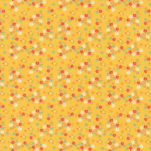 Delightfully Yours Posie Buttercup M3770512 Poolside by Sherri and Chelsi for Moda Fabrics (sold in 25cm increments)