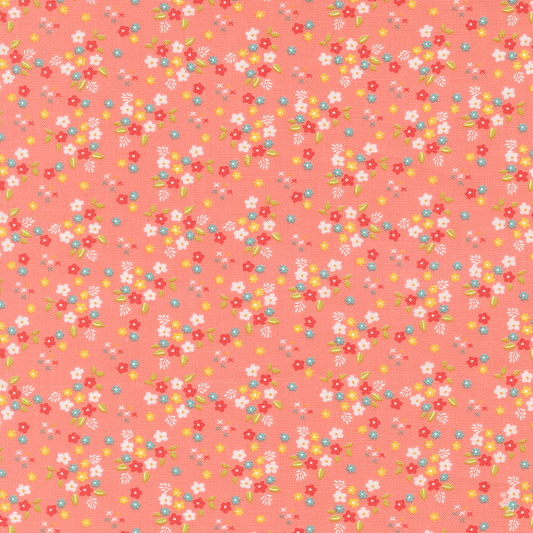Delightfully Yours Posie Carnation M3770515 Poolside by Sherri and Chelsi for Moda Fabrics (sold in 25cm increments)