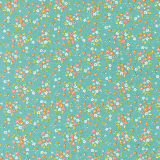 Delightfully Yours Posie Poolside M3770518 Poolside by Sherri and Chelsi for Moda Fabrics (sold in 25cm increments)