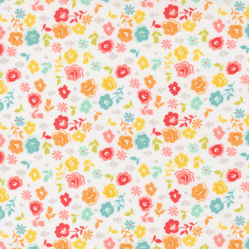 Delightfully Yours Floral Cloud M3770611 by Sherri and Chelsi for Moda Fabrics (sold in 25cm increments)