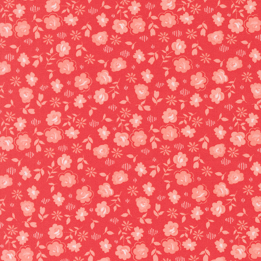 Delightfully Yours Floral Geranium M3770616 by Sherri and Chelsi for Moda Fabrics (sold in 25cm increments)