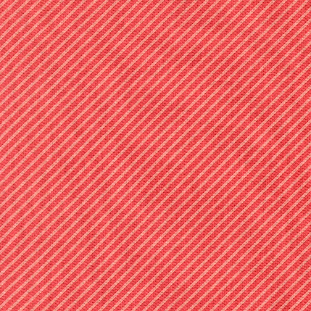 Delightfully Yours Stripes Geranium M3770816 by Sherri and Chelsi for Moda Fabrics (sold in 25cm increments)