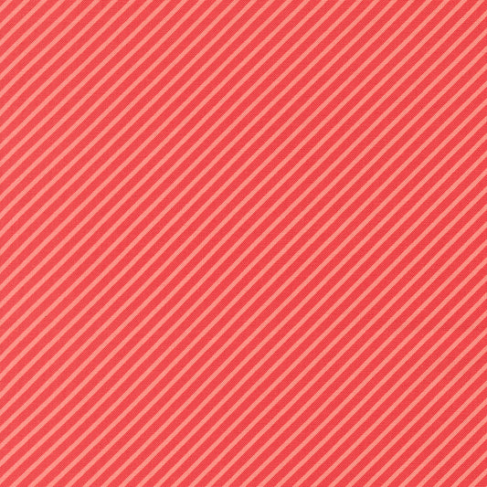 Delightfully Yours Stripes Geranium M3770816 by Sherri and Chelsi for Moda Fabrics (sold in 25cm increments)