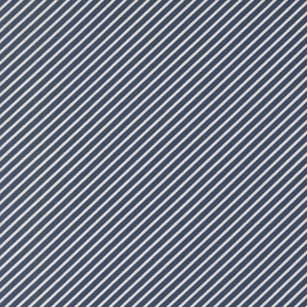 Delightfully Yours Stripes Navy M3770819 by Sherri and Chelsi for Moda Fabrics (sold in 25cm increments)