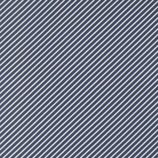 Delightfully Yours Stripes Navy M3770819 by Sherri and Chelsi for Moda Fabrics (sold in 25cm increments)