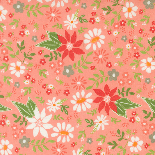 Poinsettia & Pear Floral Carnation M3771015 by Sherri & Chelsi for Moda fabrics (sold in 25cm increments)