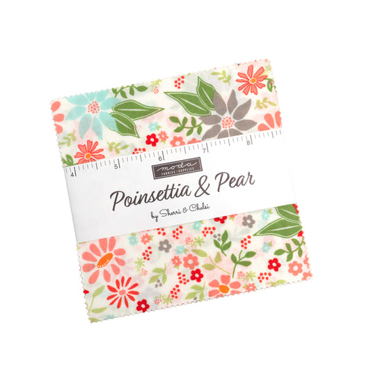 Poinsettia & Pear Charm Pack by Sherri & Chelsi for Moda fabrics