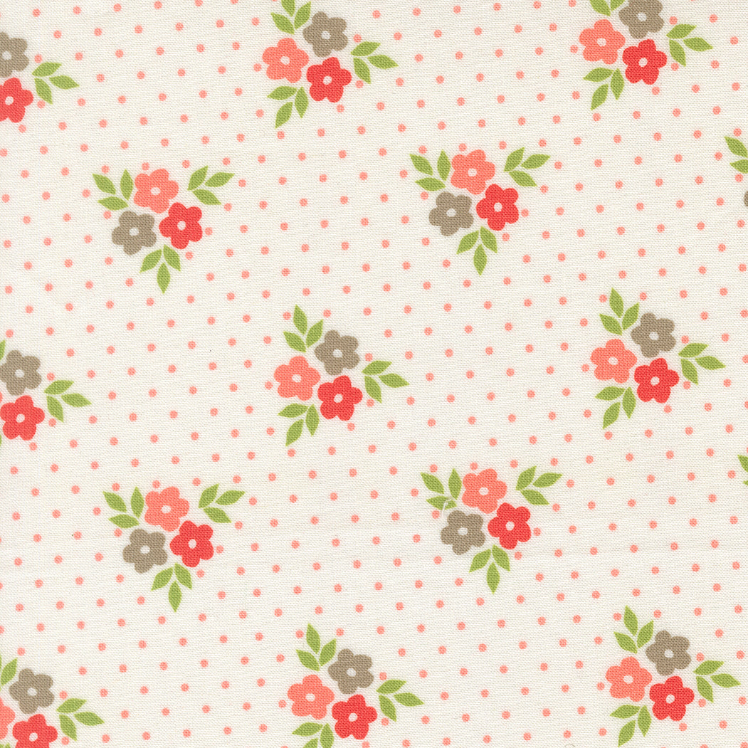 Poinsettia & Pear Bouquet Cloud M3771211 by Sherri & Chelsi for Moda fabrics (sold in 25cm increments)