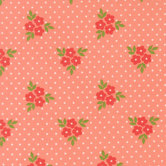Poinsettia & Pear Bouquet Carnation M3771215 by Sherri & Chelsi for Moda fabrics (sold in 25cm increments)