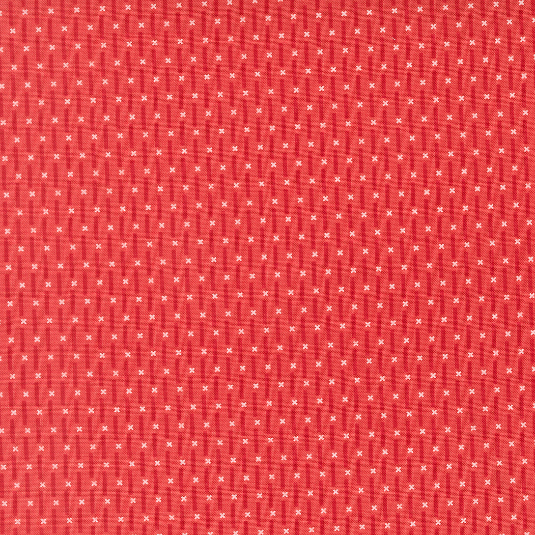 Poinsettia & Pear Candy Stripe Geranium M3771516 by Sherri & Chelsi for Moda fabrics (sold in 25cm increments)