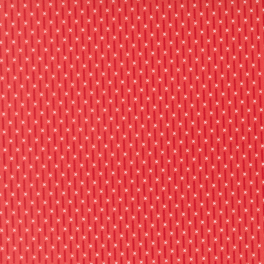 Poinsettia & Pear Candy Stripe Geranium M3771516 by Sherri & Chelsi for Moda fabrics (sold in 25cm increments)