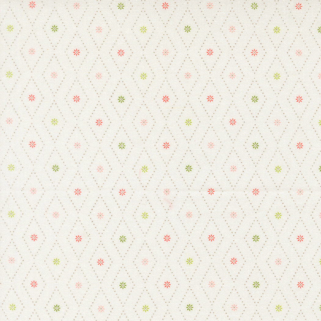 Poinsettia & Pear Argyle Cloud M3771611 by Sherri & Chelsi for Moda fabrics (sold in 25cm increments)