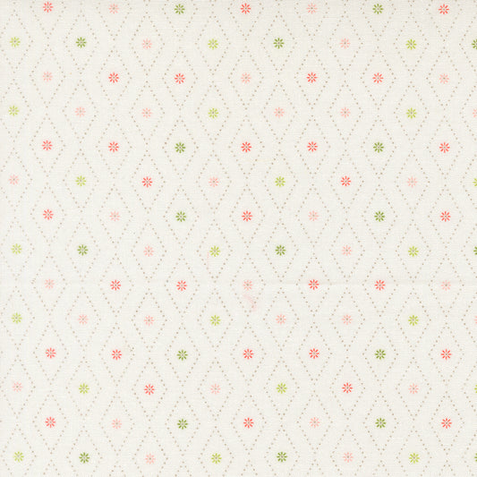 Poinsettia & Pear Argyle Cloud M3771611 by Sherri & Chelsi for Moda fabrics (sold in 25cm increments)
