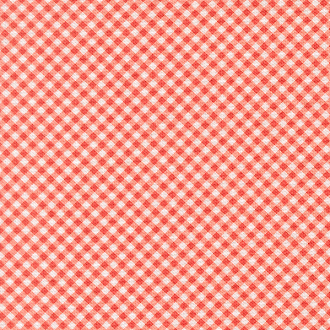 Poinsettia & Pear Gingham Geranium M3771715 by Sherri & Chelsi for Moda fabrics (sold in 25cm increments)