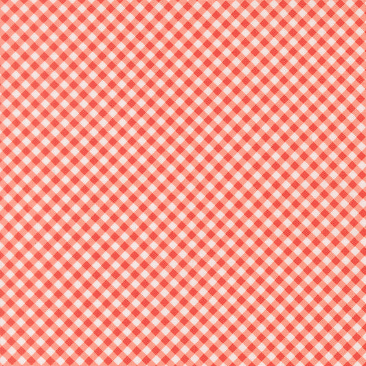 Poinsettia & Pear Gingham Geranium M3771715 by Sherri & Chelsi for Moda fabrics (sold in 25cm increments)