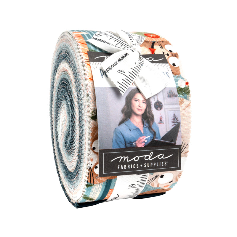 Purrfect Christmas Jelly Roll by Elena Amo for Moda fabrics
