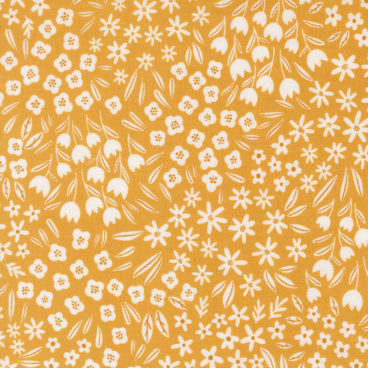 Blossoms and Blooms Small Flowers Sunshine M3905218 by Elena Amo for Moda Fabrics (sold in 25cm increments)