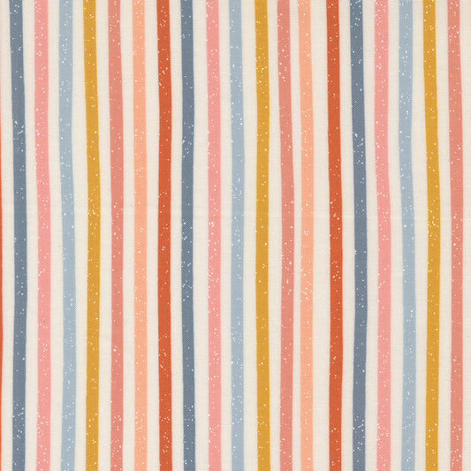 Blossoms and Blooms Stripe Pearl M3905411 by Elena Amo for Moda Fabrics (sold in 25cm increments)