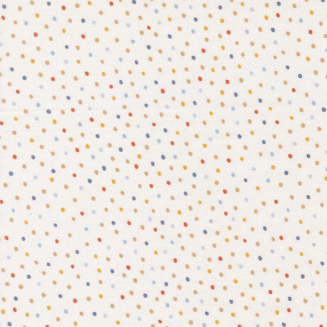 Blossoms and Blooms Dots Pearl M3905611 by Elena Amo for Moda Fabrics (sold in 25cm increments)