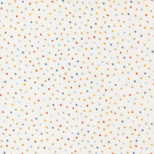 Blossoms and Blooms Dots Pearl M3905611 by Elena Amo for Moda Fabrics (sold in 25cm increments)