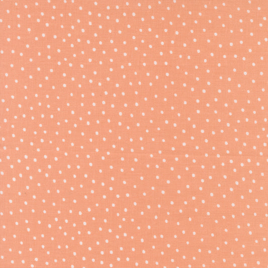 Blossoms and Blooms Dots Peach M3905614 by Elena Amo for Moda Fabrics (sold in 25cm increments)
