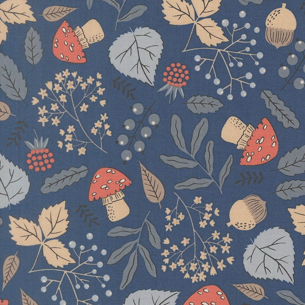 Natures Sketchbook Forest Finds Twilight M3907016 by Elena Amo for Moda fabrics (sold in 25cm increments)