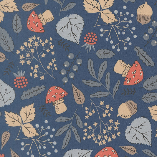 Natures Sketchbook Forest Finds Twilight M3907016 by Elena Amo for Moda fabrics (sold in 25cm increments)