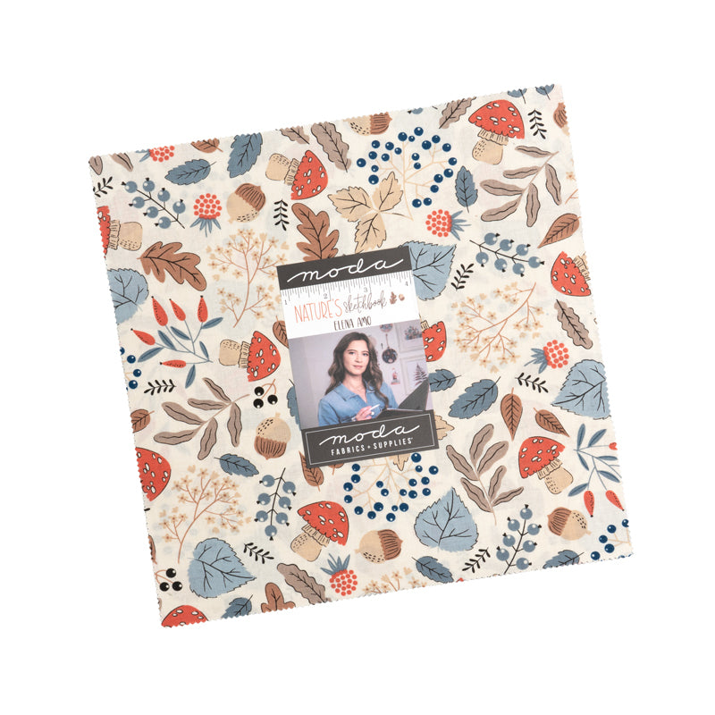 Natures Sketchbook Layer Cake by Elena Amo for Moda fabrics