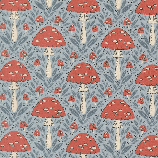 Natures Sketchbook Mushroom Sky M3907220 by Elena Amo for Moda fabrics (sold in 25cm increments)