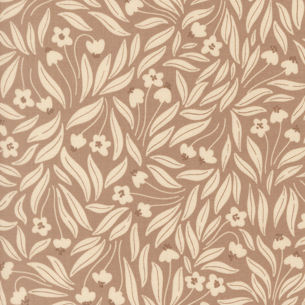Natures Sketchbook Flowy Flowers Pebble M3907313 by Elena Amo for Moda fabrics (sold in 25cm increments)