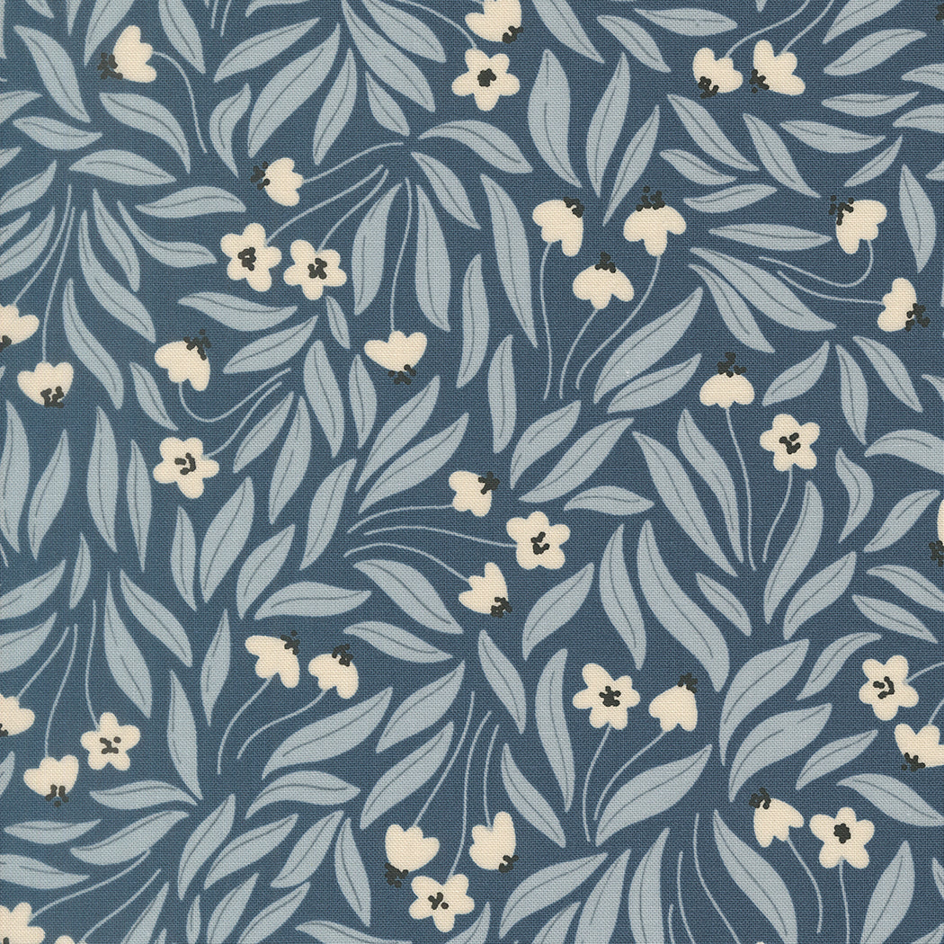 Natures Sketchbook Flowy Flowers Dusk M3907317 by Elena Amo for Moda fabrics (sold in 25cm increments)