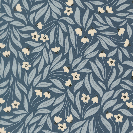 Natures Sketchbook Flowy Flowers Dusk M3907317 by Elena Amo for Moda fabrics (sold in 25cm increments)