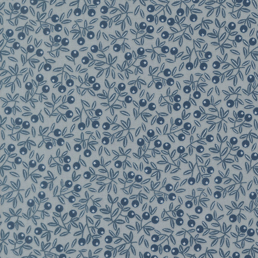 Natures Sketchbook Blueberries Sky M3907619 by Elena Amo for Moda fabrics (sold in 25cm increments)