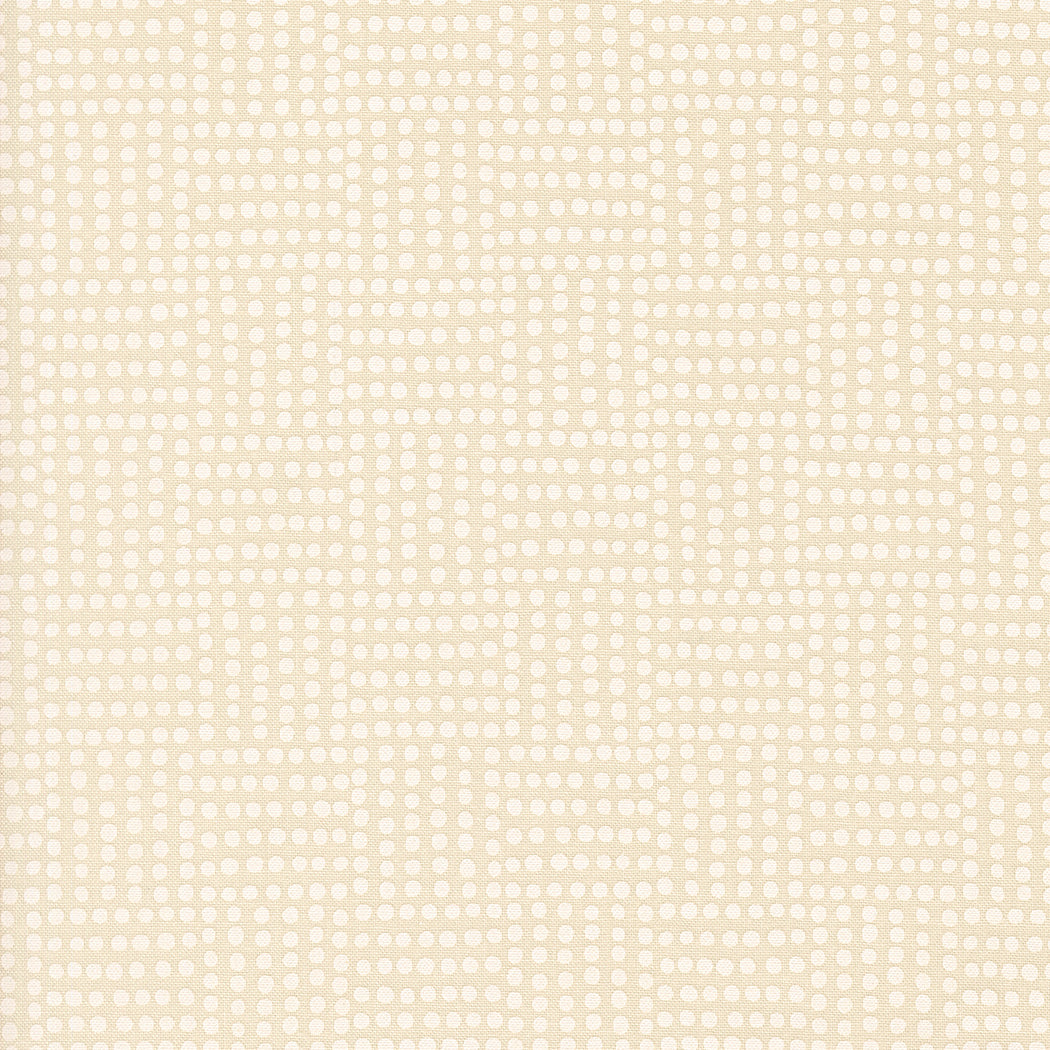 Natures Sketchbook Dots Pearl/White M3907821 by Elena Amo for Moda fabrics (sold in 25cm increments)