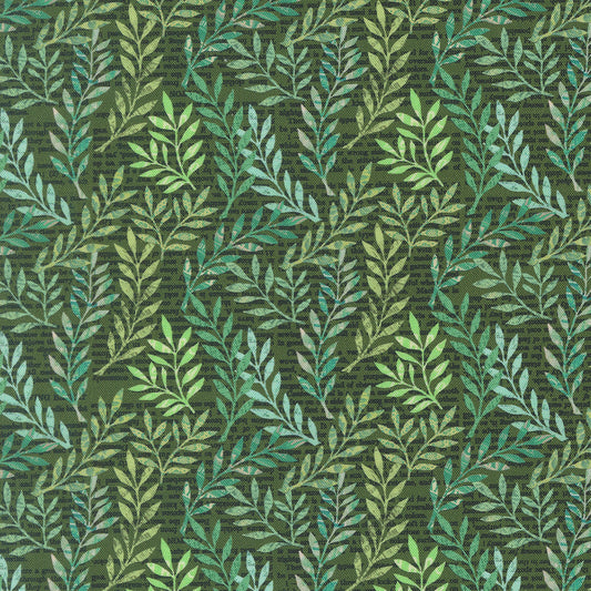 Paper Hamlet Foliage Topiary M3956213 by Cathe Holden for Moda fabrics (sold in 25cm increments)