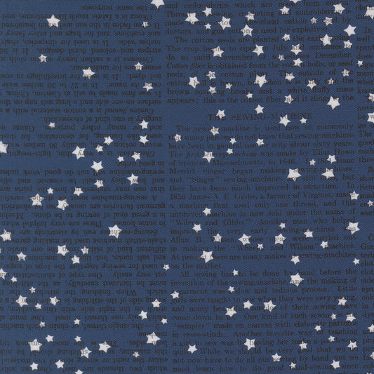 Paper Hamlet Paper Stars Midnight M3956818 by Cathe Holden for Moda fabrics (sold in 25cm increments)
